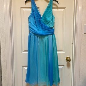 London times ombré blue dress